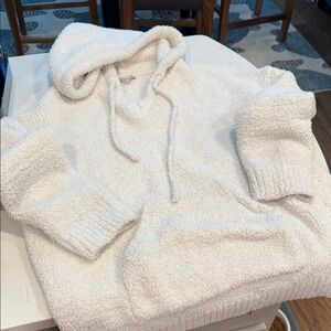 Cozy Casual Cream Sherpa Pullover